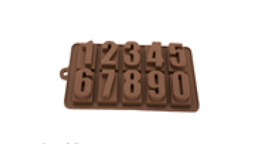 LD-C0006 Nonstick digit shaped Silicone  Baking Mold Silicone Chocolate Cookie Mold1