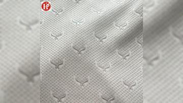 Wholesale ODM Polyester Birdseye Anti-slip Fabric Breathable Silicone Elastane Breathable Soft Sofa Fabric Garment Mesh With GRS1