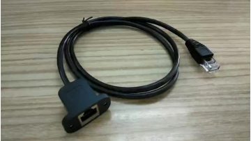OEM Factory 1M/2M/3M male to female network ethernet lan RJ45 panel mount extension cable adapter with screw lock1