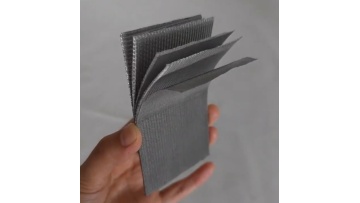 five layers sintered filter structure