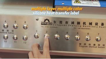 Double-layer multi-color silicone heat transfer label practical