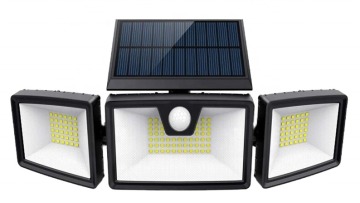 Manufacturer Custom OEM 132Led Flexible Adjustable Angle Wireless Outdoor Motion Sensor Activated Outdoor Solar Wall Lamp1