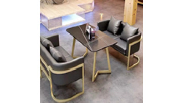 fast food Commercial furniture night club bar Double side promotion sofa fabric hotel restaurant booth1