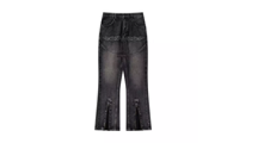 Wholesale Stylish Flare Sweat Jean Pants Men High Quality Brand Cotton Trouser for Men1