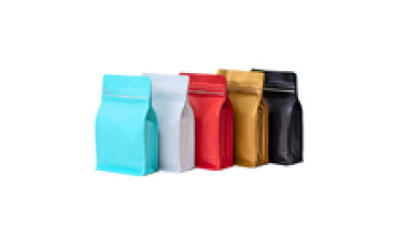 Custom Printed Resealable Square Ziplock Coffee Beans Bag Side Gusset Flat Bottom Packaging Coffee Bag With Valve and Zipper1