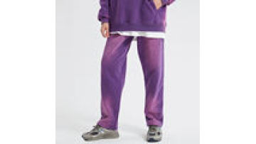 Custom Men Streetwear Washed Wide-leg Casual Pants Trendy Loose Straight Leg Sweatpants1
