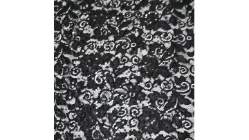 Free sample black african sequins embroidery fabric sequin fabric 3mm tulle lace dress material fabric for women1