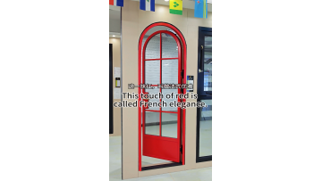 French style glass swing door design