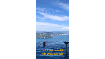 Hotel custom size infinity overflow edge acrylic swimming pool1