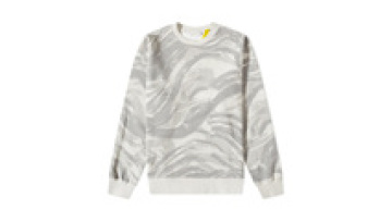 Custom Printed Casual Pullover Terry Crewneck Sweatshirt Gray Mens Hoodie1