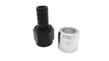 6An An6 Aluminum Black Crimp On Bend Straight 45degree 90degree 180degree Fuel Line Oil Cooler Hose Ends Fittings1