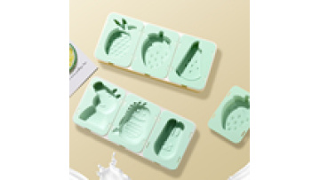BPA free LD-Y017C DIY Cute animal and fruit shape Silicone Hex Small Plastic Moulds Ice Cream Mould1