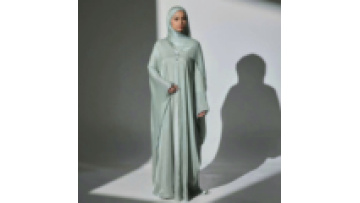 Loriya New Style Summer Dubai Abaya Islamic Women Muslim Dress Open Abaya with Matching Hijab Ramadan Womens Clothing1