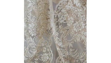 New product Golden rope embroidery lace fabric women mesh layer tulle skirt rope embroidery for dress1