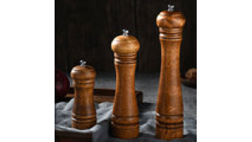 Manual Wood Salt and Pepper Mill Set Kitchen Tools Wooden Salt and Pepper Mill Grinder1