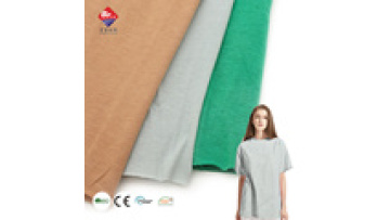 High End Custom 65% Polyester 35% Cotton Soft Knit Dyeing Jersey Fabric for Women Summer t Shirt1