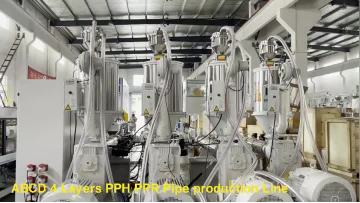 4 layer PPH PPR pipe production line 1