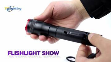 10w Aluminum Alloy 1000 lumens led torch light With Clip 5 Modes Tactical rechargeable flashlight1