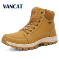 New Winter Men Boots Fur Warm Snow Boots Men Winter Boots Work Shoes Men waterproof Ankle Boots Outdoor Men's Sneakers Footwear