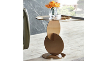 Slate edge a few corners a few Italian stainless steel small coffee table bedside living room sofa home coffee table1