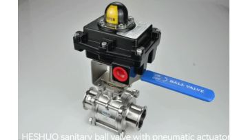 3PC SANITARY BALL VALVE WITH PNEUMATIC ACTUATOR