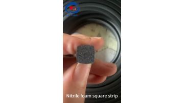 Nitrile butadiene rubber foamed square strip
