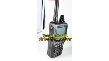 Yaesu  FTA-450L VHF Aviation Handheld  VHF AIR BAND TRANSCEIVERS Walkie Talkie  Radio Airband Transceiver Aircraft Two Way Radio1