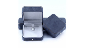 Hanhong 2023 New Luxury Jewelry Packaging Box Bracelet Bracelet Box Custom Logo Gray Velvet Necklace Ring Jewelry Box1
