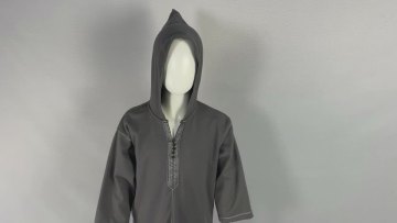 Islamic Clothing Kaftan for boys India Clothing  Muslim Dress for Boy Arab dubai Jalabiya  Thobe Hooded Boy Dress Winter style1