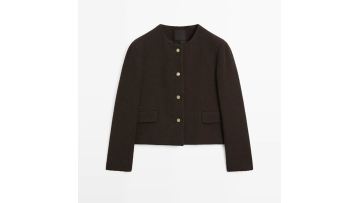 Women's buttoned short jacket