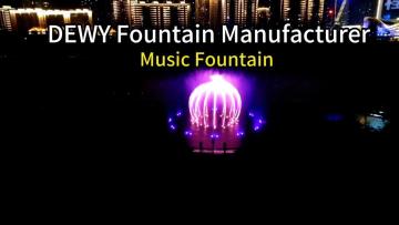 Large outdoor floating fountain