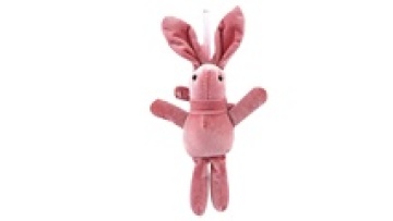 South Korean Velvet Bunny Stuffed Rabbit Key Chain1