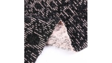 Fashion Hacci Knitted Sweater Fabric 410gsm Jacquard Knitted Spandex Cotton Fabric1