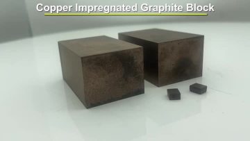Copper impregnated graphite block