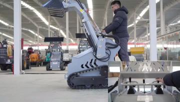 Skid steer loader operation demonstration video