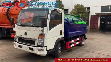 HOWO Jetting Vacuum Sewer truck