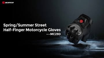 Spring and Summer Street Half-Finger Motorcycle Gloves - MC29D