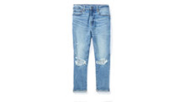 Brand Mens Light Blue Distressed Super Stretch Ripped Denim Jeans Skinny for Men1