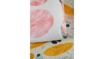 Cheap Price 2022 Wholesale 100% Polyester Printed Waffle Fabric For The Decorations1