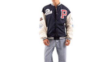 100% wool high quality men's baseball jacket custom logo embroidery1