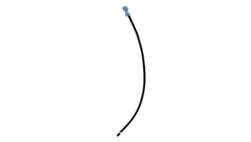 14AWG Black Jumper Wiring Harness with TE Quick Disconnect Terminal, 12 Inch Single-End Cable