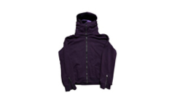 Custom Embroidered Hoodie Sleeve Zipper Vintage Purple Masked Zip Up Men's Heavyweight Cotton Hoodies1