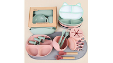 Popular Trending Products New Arrivals 2024 Dinnerware Baby Bowl Plate Other Silicone Baby Feeding Nursing Set1