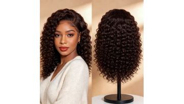 14 Inch 13x4 HD Lace Frontal Kinky Curls 180% Density 4 Human Hair Glueless Wig