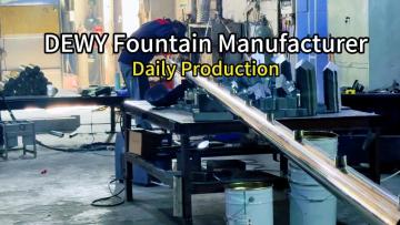 DEWY custom-made fountain for daily production