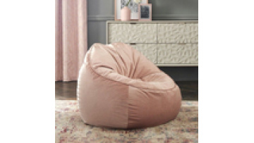 Factory price modern minimalist velvet simple comfort  fabric reclining leisure  lounge  bean bag living room chair1