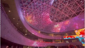 LED Mesh Curtain Screen M6-P200mm case video