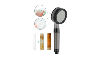 Amazon ebay hot selling PP filter carbon activated handshower douche high pressure chlorine filter shower head1