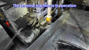 Terminal Crimping Machine Running for Wiring Harness Production