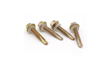 Color Zinc Hexagon Flange Drilling Screw With Tapping Screw Thread Hexagon Flange Drilling Screw1